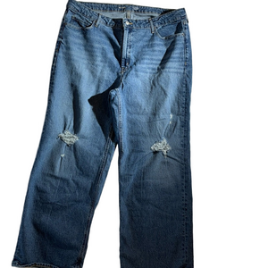 Old Navy women’s extra high-rise sky high white leg denim jeans 20 NWT